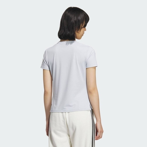 adidas阿迪达斯2025女子W CF TEE针织无领短TKC1487