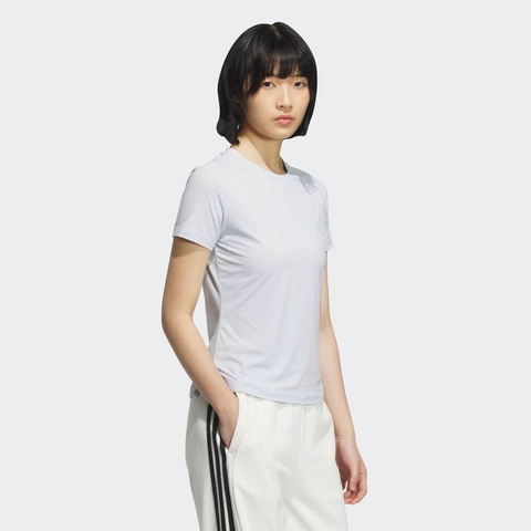 adidas阿迪达斯2025女子W CF TEE针织无领短TKC1487
