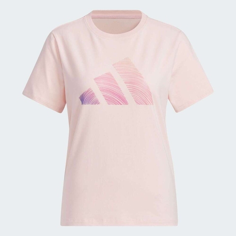 adidas阿迪达斯2025女子LOGO SS TEE针织无领短TJZ1577