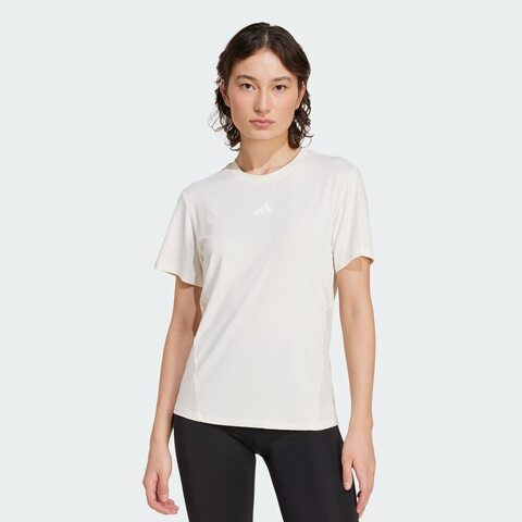 adidas阿迪达斯2025女子D4T INT T-SHIRT针织无领短TJZ6282