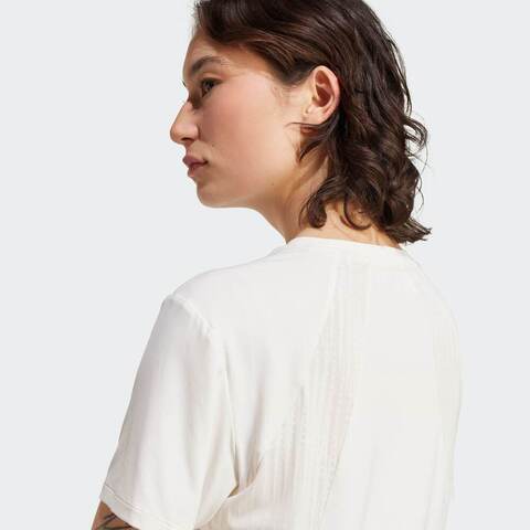 adidas阿迪达斯2025女子D4T INT T-SHIRT针织无领短TJZ6282