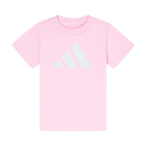 adidas阿迪达斯2025女婴童I BL T-SET 160短袖套服JC9639