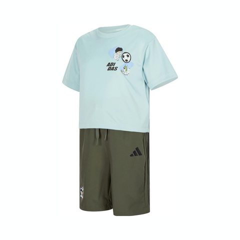 adidas阿迪达斯2025男小童LB TEE SET短袖套服JM7984