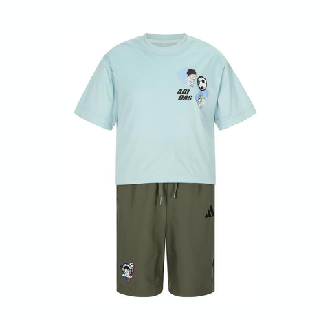 adidas阿迪达斯2025男小童LB TEE SET短袖套服JM7984