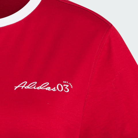 adidas阿迪达斯2025女子VER SS TEE针织无领短TJZ4156