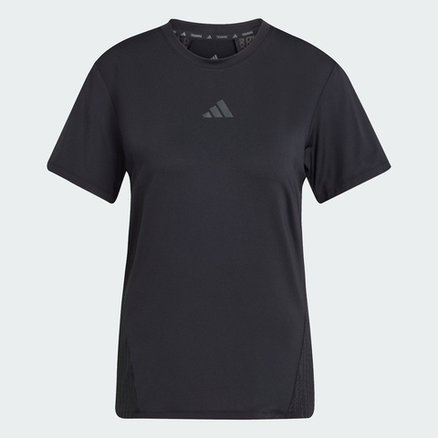 adidas阿迪达斯2025女子D4T INT T-SHIRT针织无领短TJZ6281