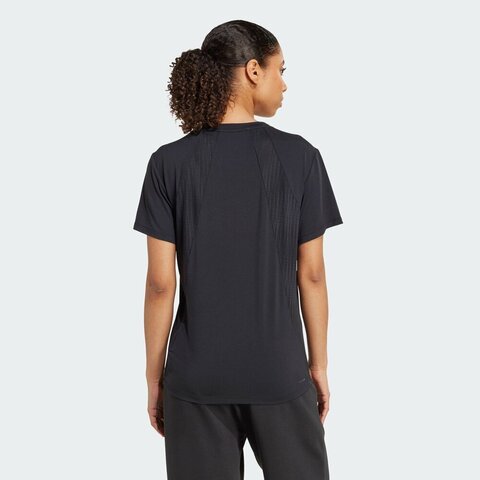 adidas阿迪达斯2025女子D4T INT T-SHIRT针织无领短TJZ6281