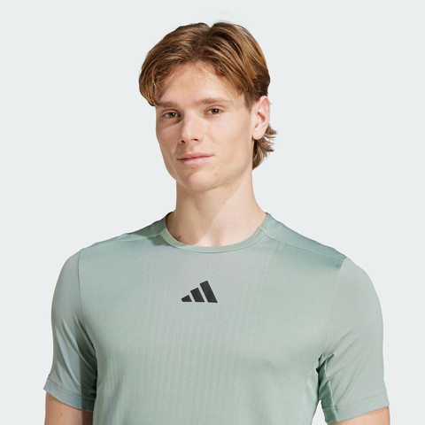 adidas阿迪达斯2025男子AIRCHILL TEE针织无领短TJI8197