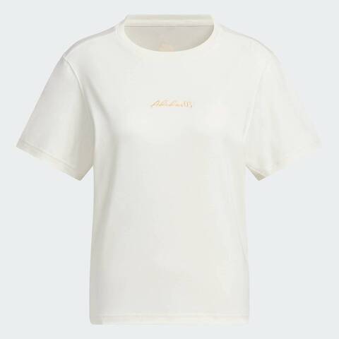 adidas阿迪达斯2025女子VER SS TEE针织无领短TJM8805