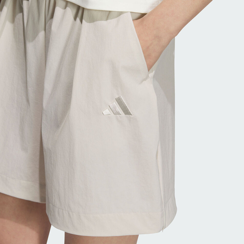 adidas阿迪达斯2025女子LOGO WV SHORTS梭织短裤JL6289