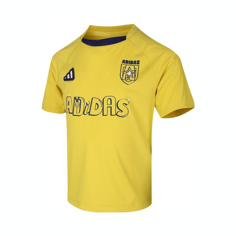 adidas kids阿迪达斯小童2025男小童LB SS TEE针织无领短TJM3441