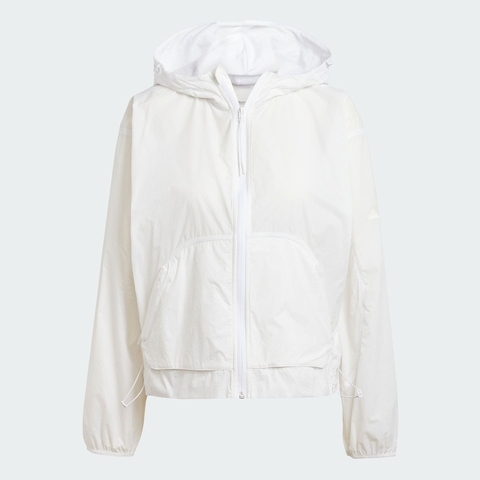adidas阿迪达斯2025女子W CE Q2 WB梭织连帽外套JP0464