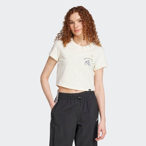 adidas阿迪达斯2025女子W C DDL CROP T针织无领短TJX5327