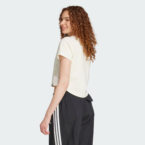 adidas阿迪达斯2025女子W C DDL CROP T针织无领短TJX5327