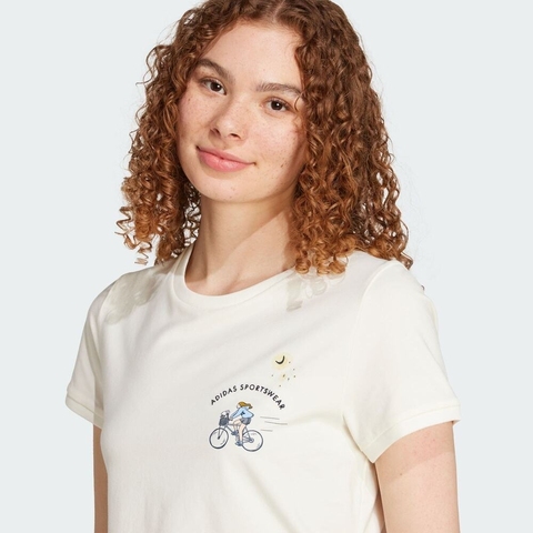 adidas阿迪达斯2025女子W C DDL CROP T针织无领短TJX5327