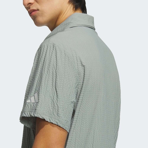 adidas阿迪达斯2025男子SEERSUCKER POLO针织有领短TJF6297