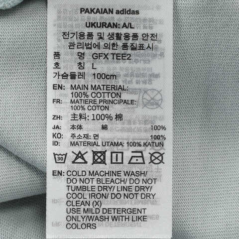 adidas阿迪达斯2025男子GFX TEE2针织无领短TKF0127