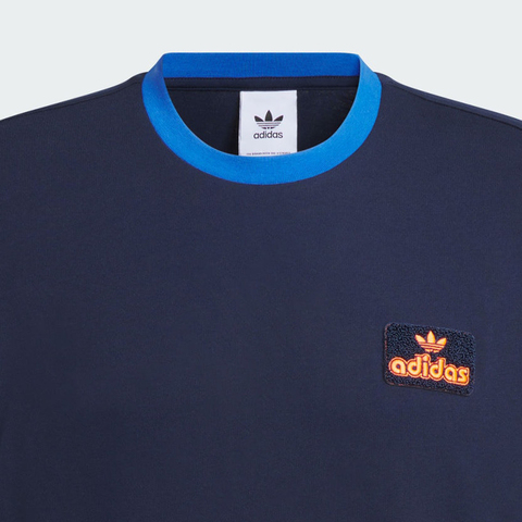 adidas Originals阿迪三叶草2025男子CONTRAST TEE针织无领短TJX2637