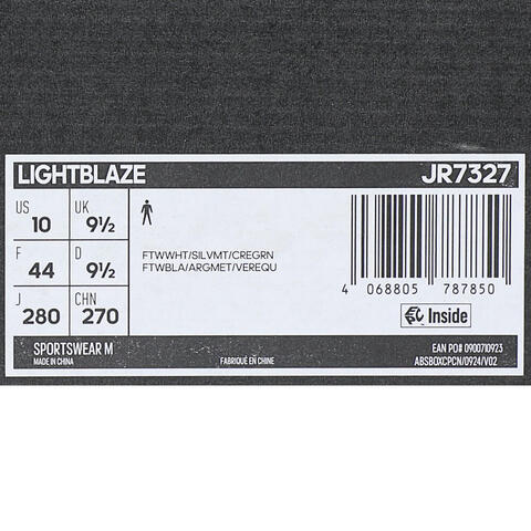 adidas阿迪达斯2025男子LIGHTBLAZESPW FTW-跑步JR7327