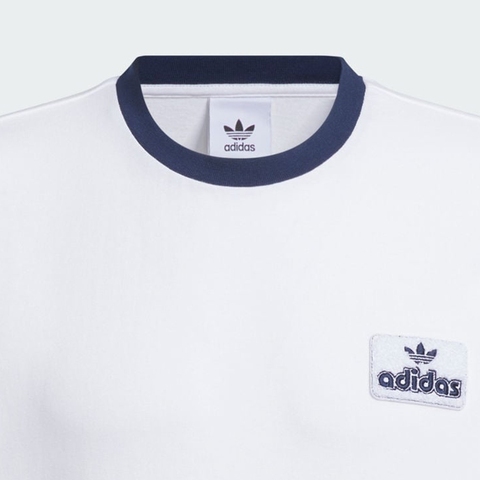 adidas Originals阿迪三叶草2025男子CONTRAST TEE针织无领短TJX2638