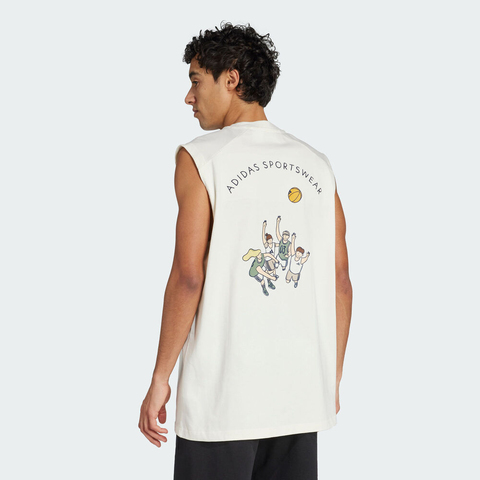 adidas阿迪达斯2025男子M C DDL PKT TNK休闲背心JJ3974
