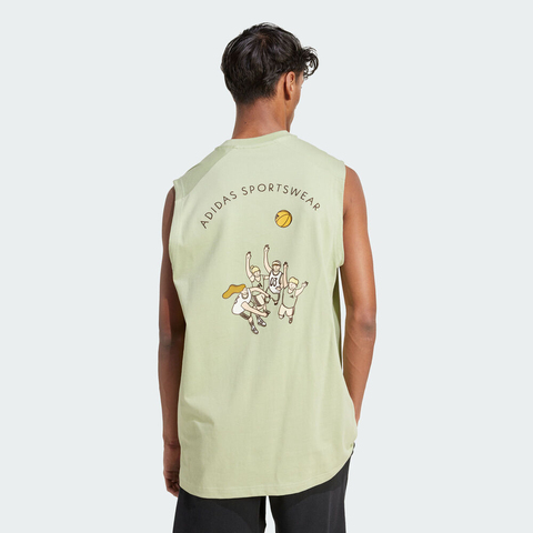 adidas阿迪达斯2025男子M C DDL PKT TNK休闲背心JJ3973