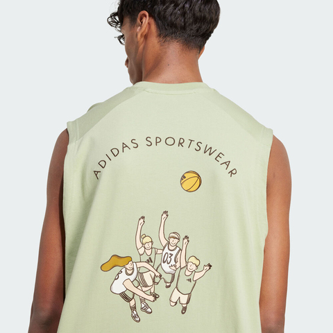 adidas阿迪达斯2025男子M C DDL PKT TNK休闲背心JJ3973