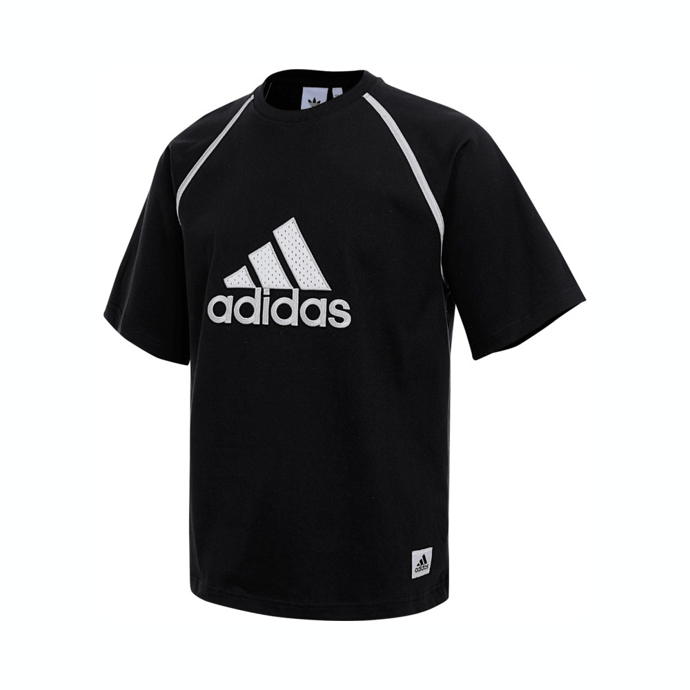 adidas阿迪达斯2025男子BADGE TEE M针织无领短TKC3861