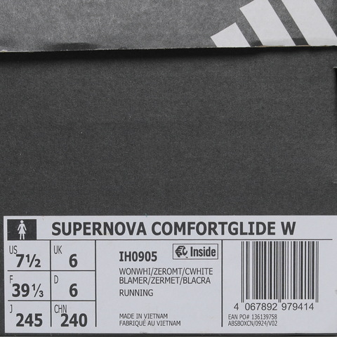 adidas阿迪达斯2025女子SUPERNOVA COMFORTGLIDE W跑步常规IH0905