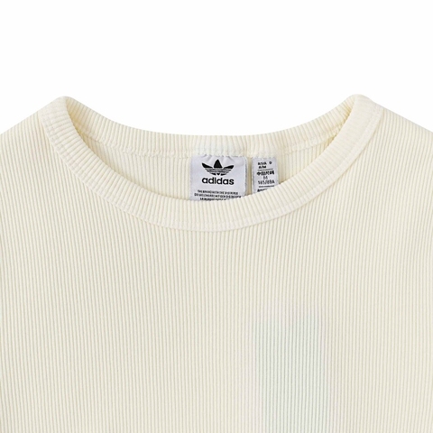 adidas阿迪达斯2025女子RIB SS TOP针织无领短TJD0040