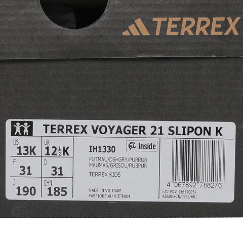 adidas阿迪达斯2025女小童TERREX VOYAGER 21 SLIPON K户外常规IH1330