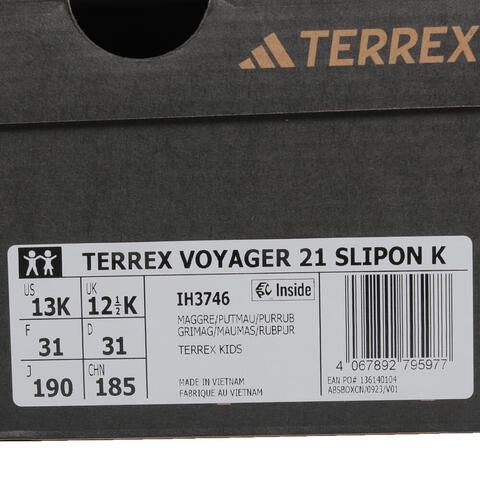 adidas阿迪达斯2025男小童TERREX VOYAGER 21 SLIPON K户外常规IH3746