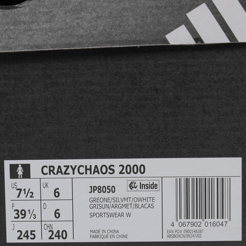 adidas阿迪达斯2025女子CRAZYCHAOS 2000SPW FTW-跑步JP8050