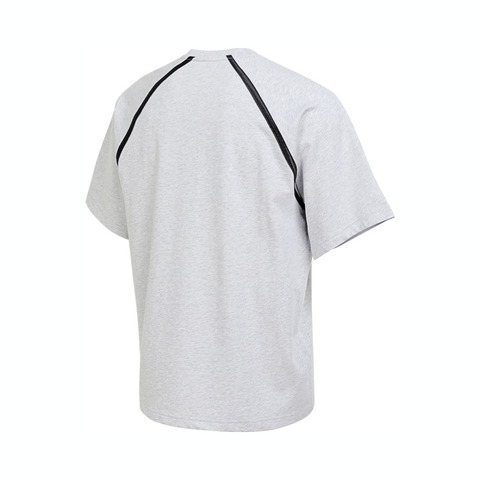 adidas阿迪达斯2025男子BADGE TEE Q2针织无领短TIM7839