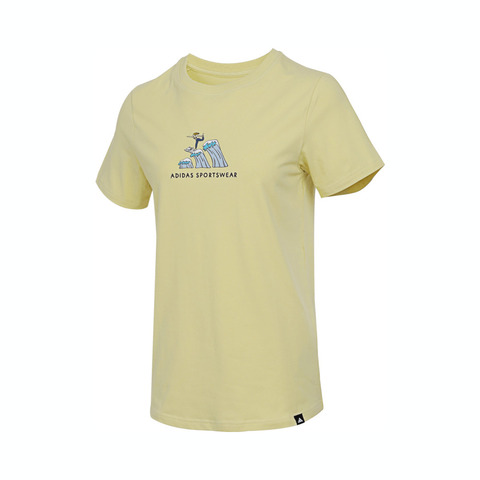 adidas阿迪达斯2025女子W C DDL SURF T针织无领短TJX5329