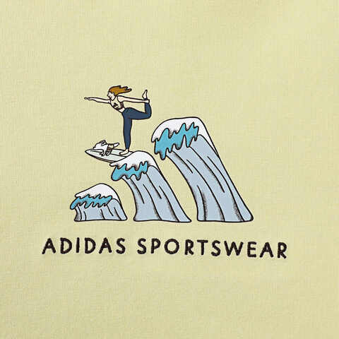 adidas阿迪达斯2025女子W C DDL SURF T针织无领短TJX5329