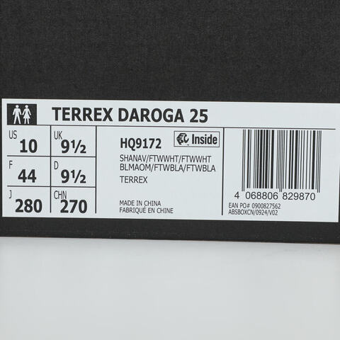 adidas阿迪达斯2025中性TERREX DAROGA 25户外常规HQ9172