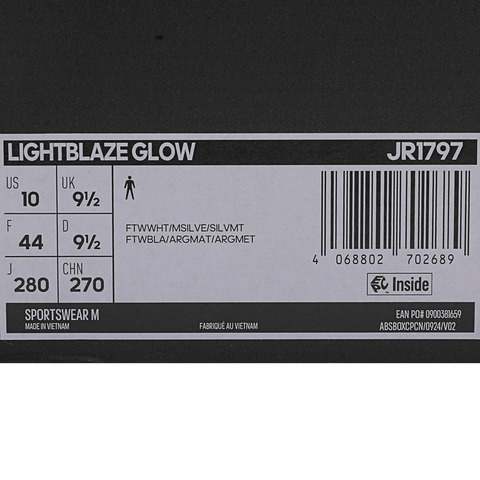 adidas阿迪达斯2025男子LIGHTBLAZE GLOWSPW FTW-跑步JR1797