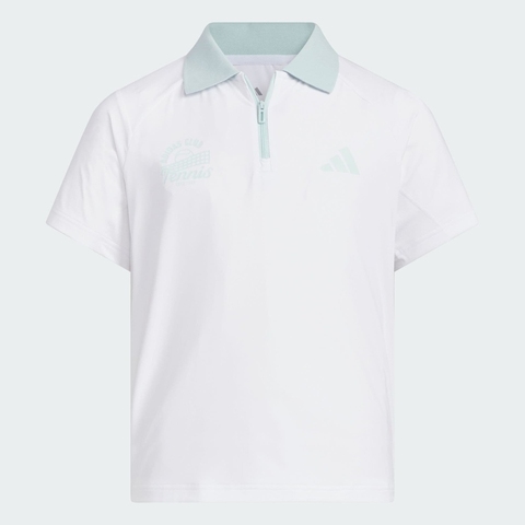adidas阿迪达斯2025女大童JG TEN POLO针织有领短TKF0397