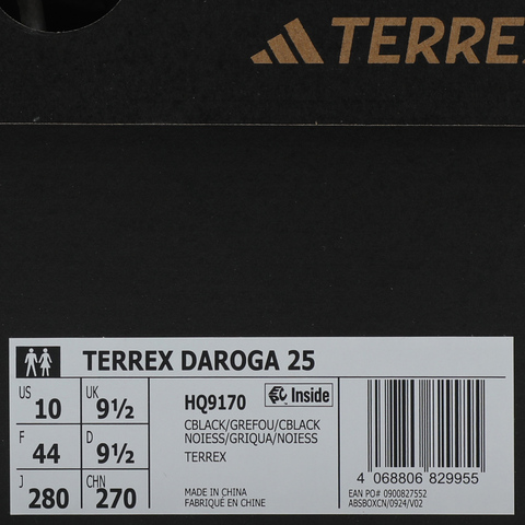 adidas阿迪达斯2025中性TERREX DAROGA 25户外常规HQ9170