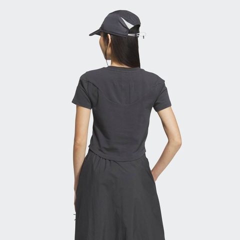 adidas阿迪达斯2025女子FUSTL W SS T针织无领短TJW1883