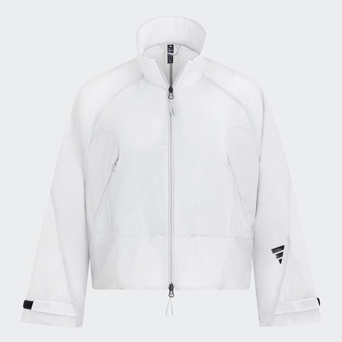 adidas阿迪达斯2025女子FUSTL W JKT梭织连帽外套JM4273