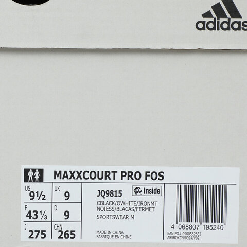 adidas阿迪达斯2025中性MAXXCOURT PRO FOSFOSJQ9815