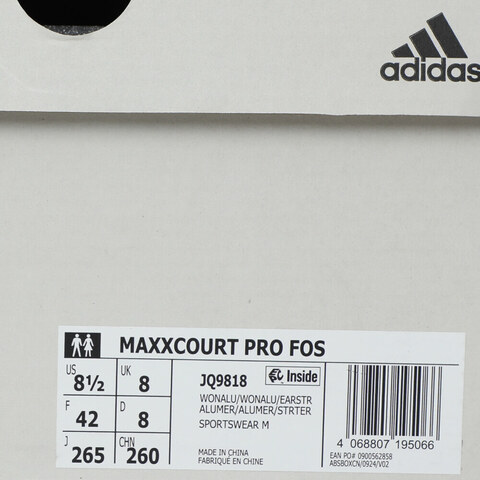 adidas阿迪达斯2025中性MAXXCOURT PRO FOSFOSJQ9818