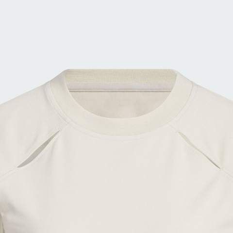 adidas阿迪达斯2025女子FUSTL W TEE SS1针织无领短TKC3765