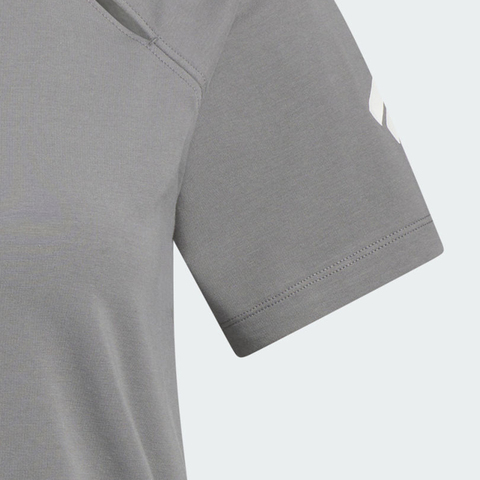 adidas阿迪达斯2025女子FUSTL W TEE SS1针织无领短TKC3766