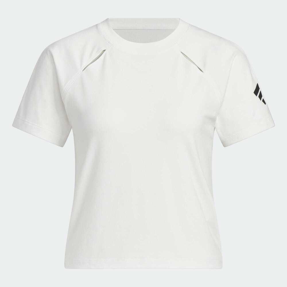 adidas阿迪达斯2025女子FUSTL W TEE SS1针织无领短TKC3764