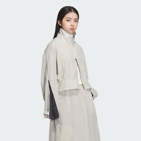 adidas阿迪达斯2025女子FUSTL W JKT梭织连帽外套JM4272