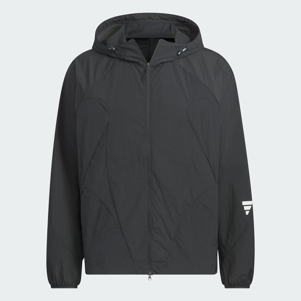 adidas阿迪达斯2025男子FUSTL WV JKT2梭织连帽外套JZ8713