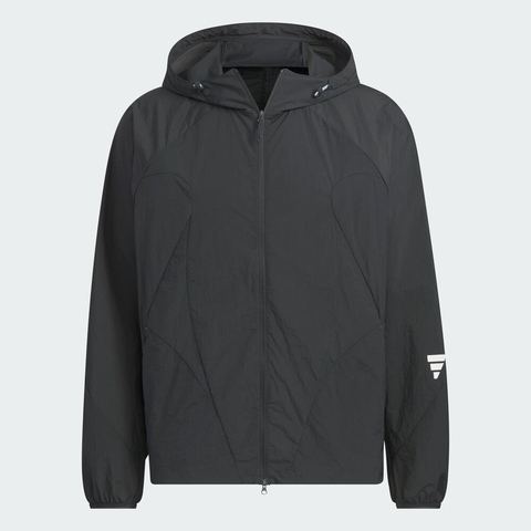 adidas阿迪达斯2025男子FUSTL WV JKT2梭织连帽外套JZ8713